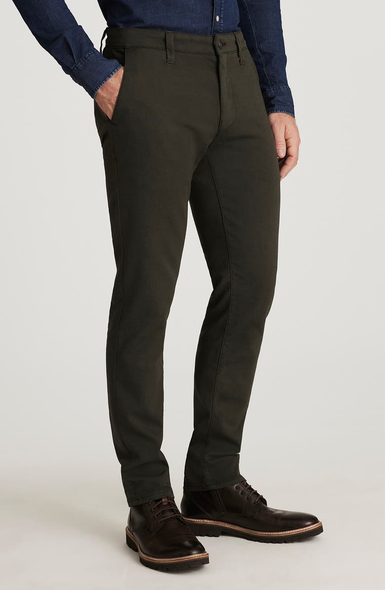 34 Heritage Verona Slim Straight Leg Chinos, Main, color, Dark Olive High Flyer