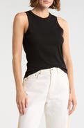 Madewell Ribbed Stretch Cotton Cutaway Tank