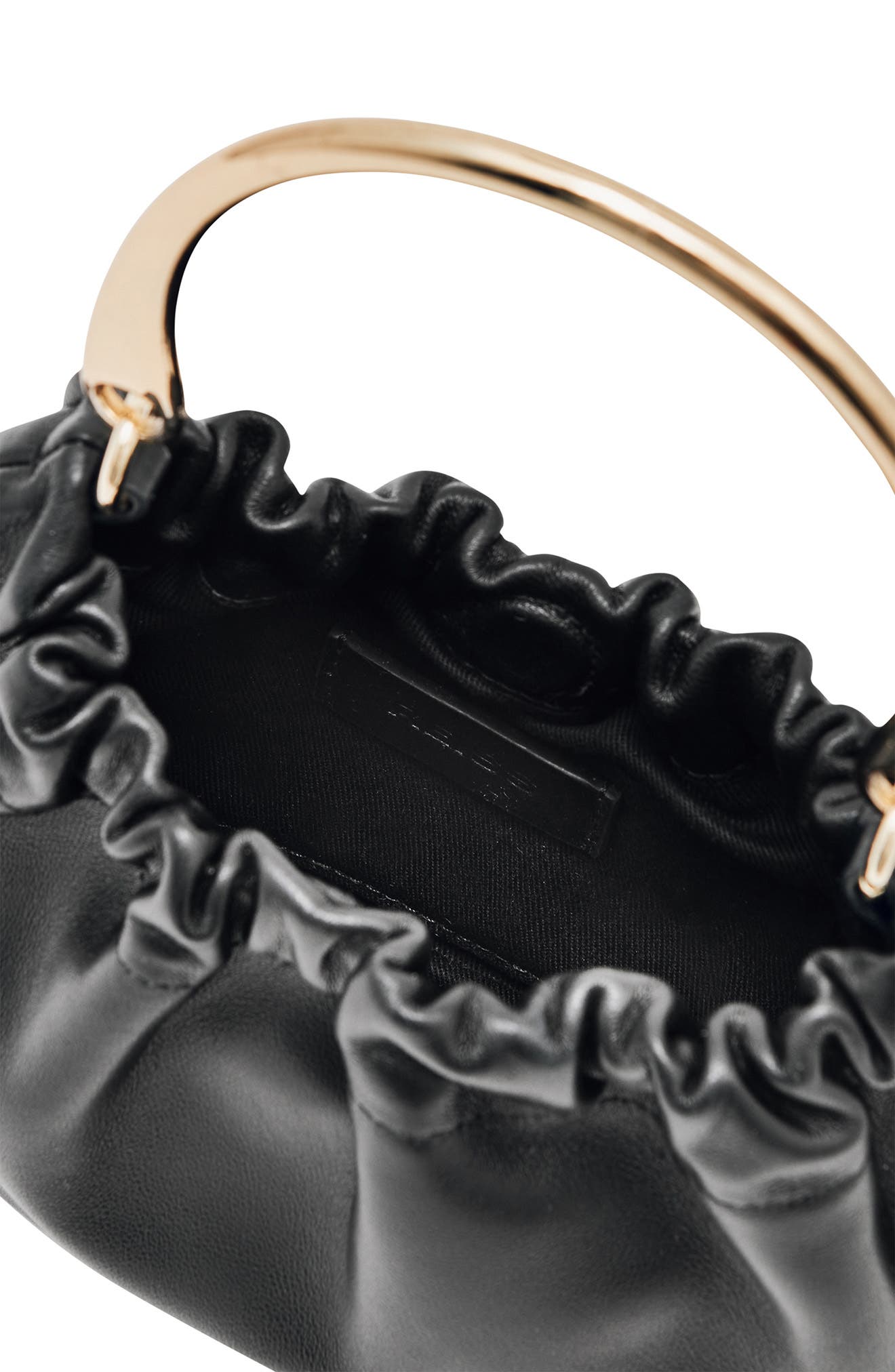 Reiss Millie Leather Top Handle Bag, Alternate, color, Black