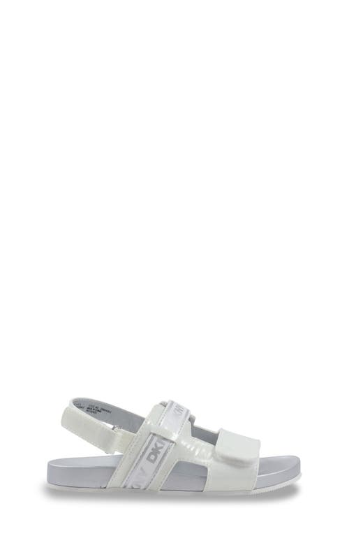 Dkny Little And Big Girls Tamara Dasha Everyday Sandal In White