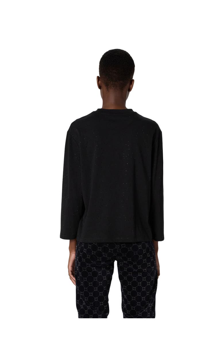 Hermine Relaxed Long Sleeve Top, Alternate, color, Black