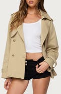 EDIKTED Tobie Short Trench Coat