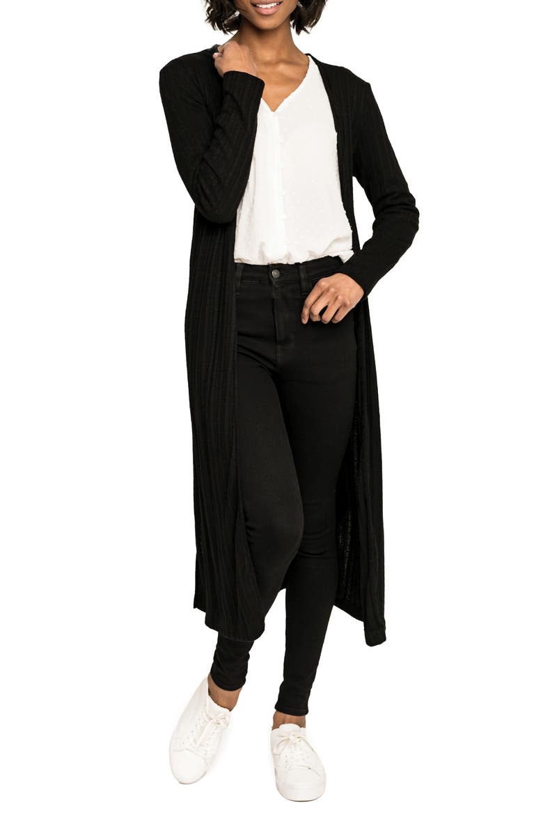 Belted Duster, Main, color, BLACK