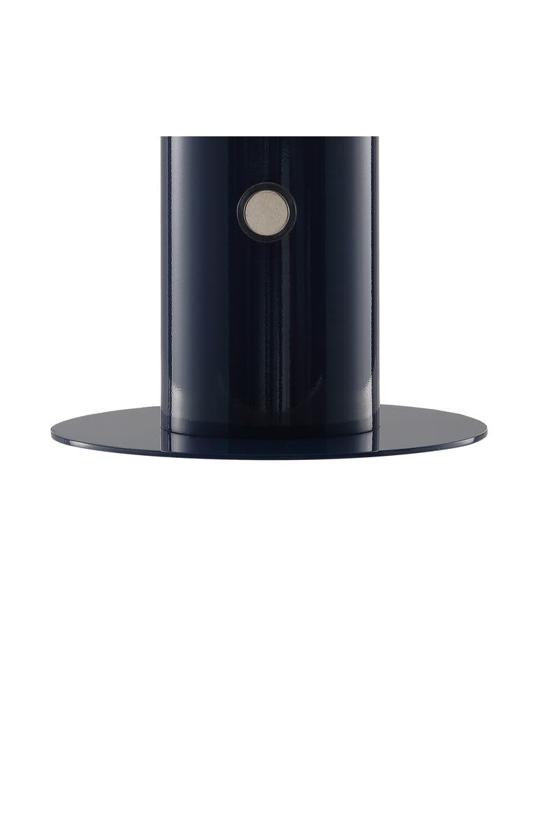 Boletus Contemporary Bohemian Rechargeable/Cordless Iron Integrated Portable LED Mushroom Table Lamp, Alternate, color, Navy