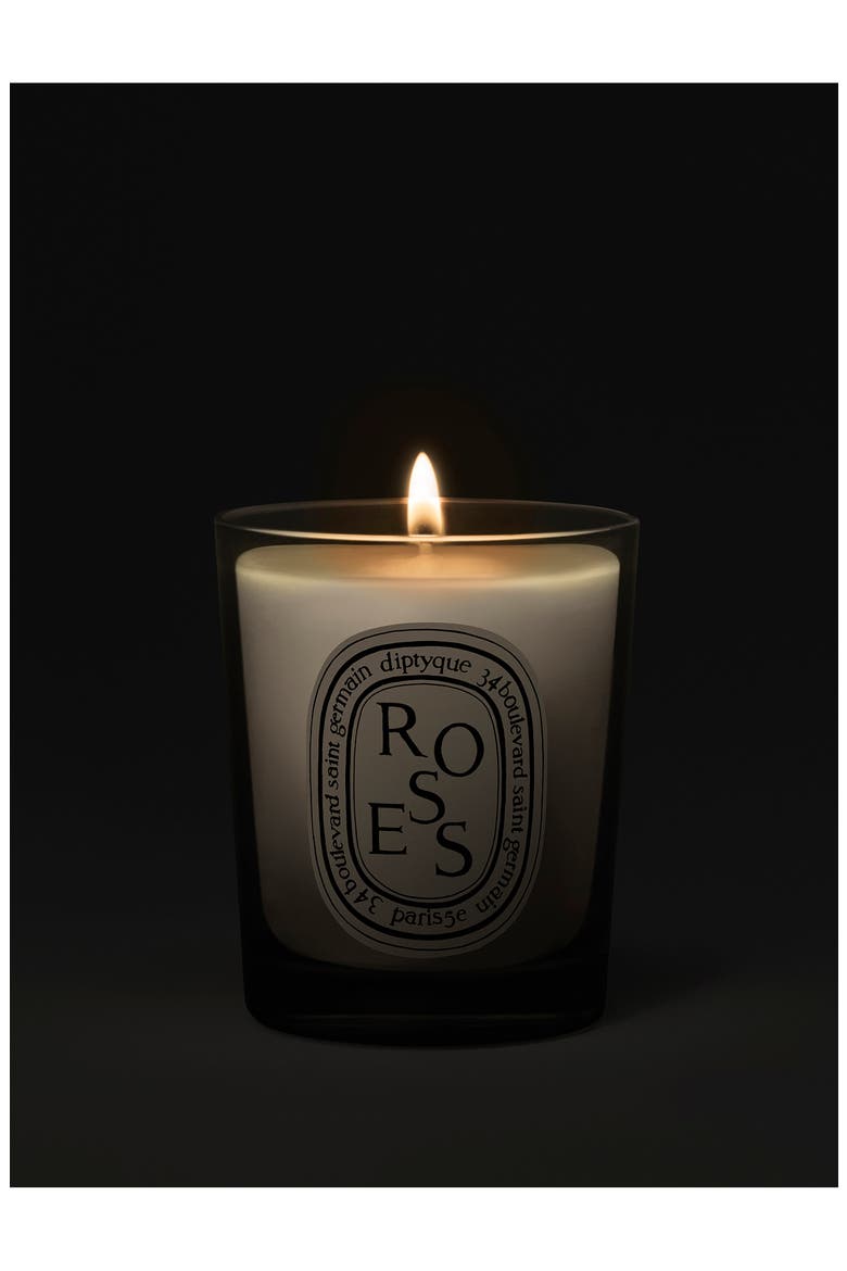 Roses Scented Candle, Alternate, color, CLEAR VESSEL