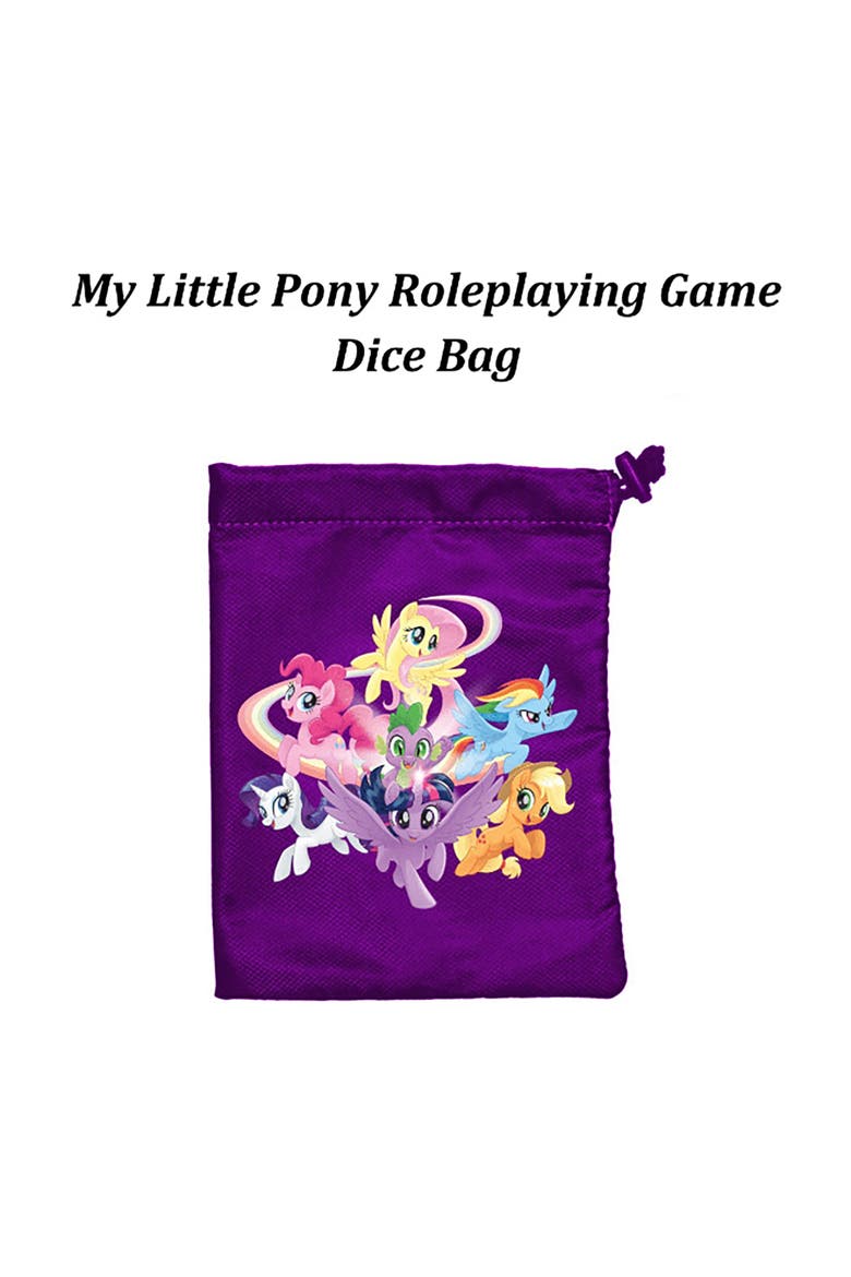 My Little Pony Roleplaying Game Dice Bag Rpg Accessory, Alternate, color, Multicolored