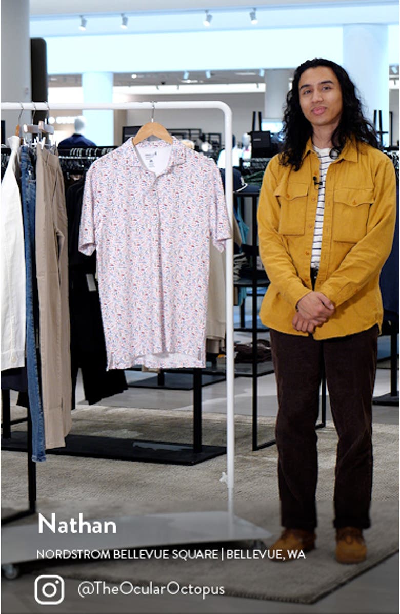 The Great Lakes Icon Print PREP-FORMANCE Polo, sales video thumbnail