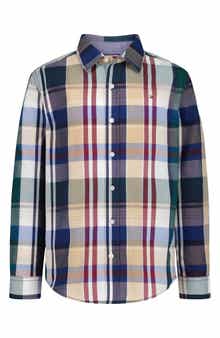 Kids' Plaid Cotton Shirt