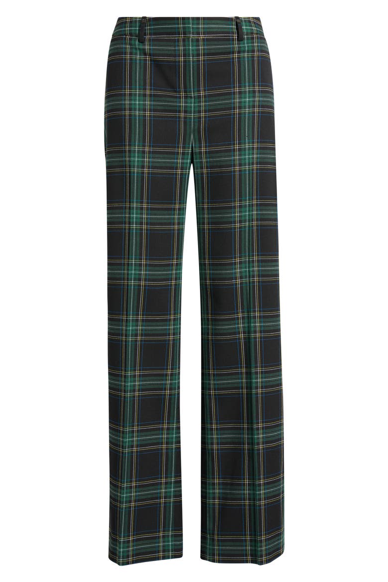 Plaid Flare Pants, Alternate, color, WINTER PIN