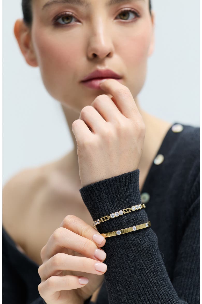 Delancey Hinge Bracelet, Alternate, color, GOLD