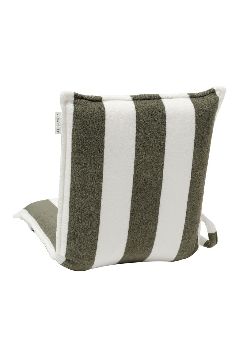 The Vacay Stripe Cotton Terry Travel Lounger, Alternate, color, GREEN