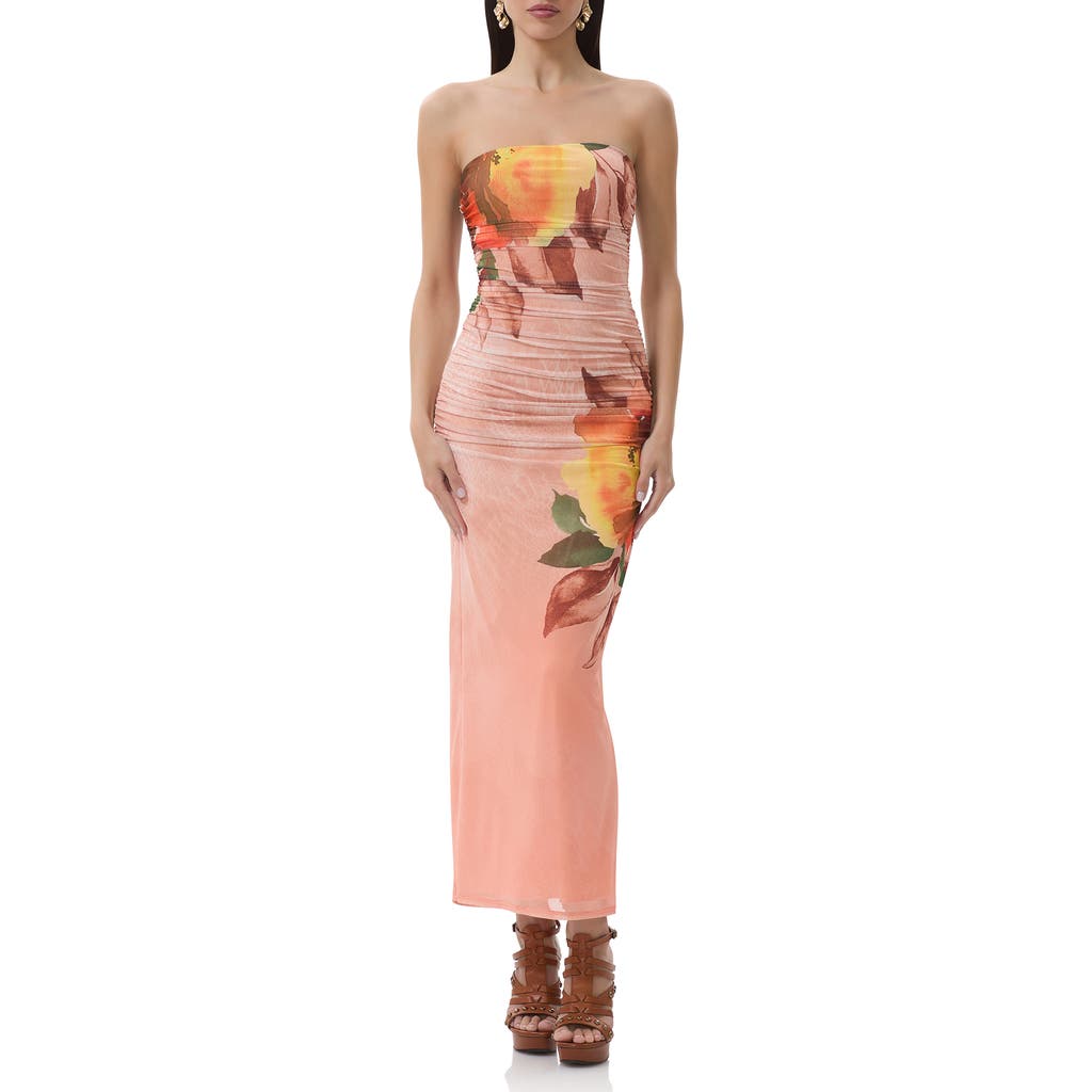 AFRM AFRM MARLO STRAPLESS MESH MAXI DRESS