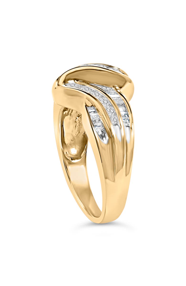 Haus of Brilliance 10K Yellow Gold 3/4 Cttw Diamond Double Shank Bypass Ring, Alternate, color, Yellow Gold
