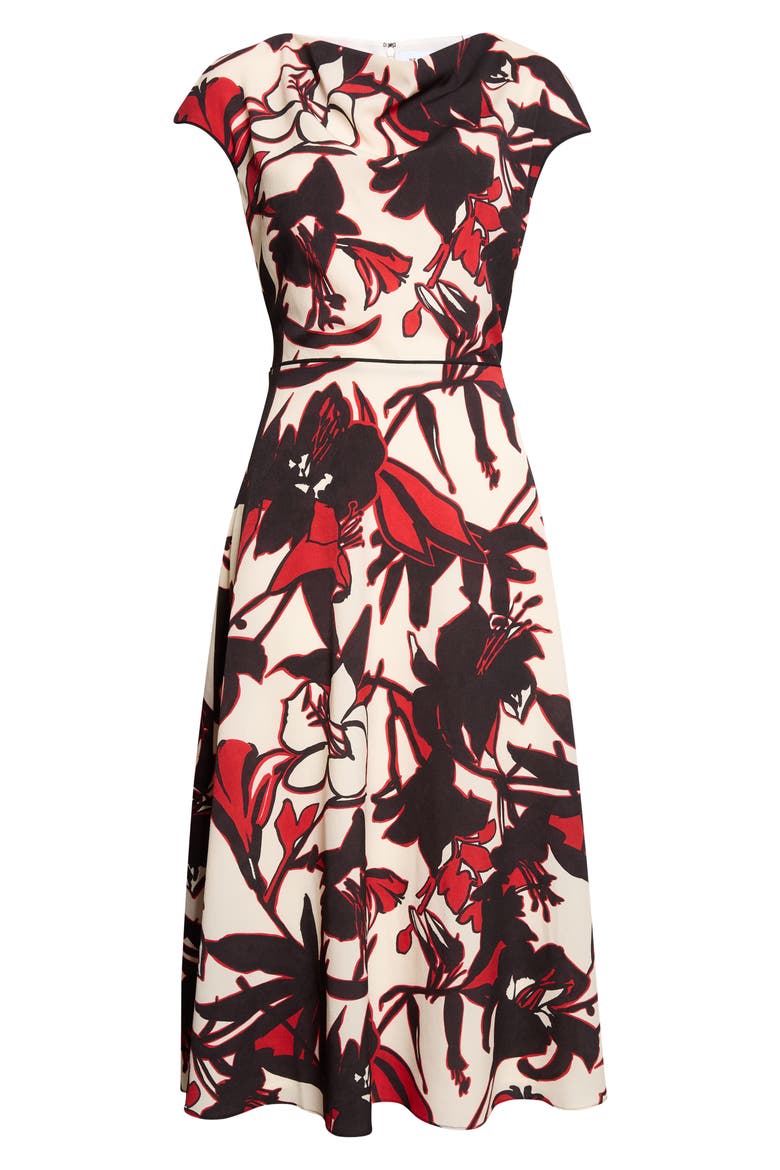 Abstract Floral Jardin Dress, Main, color, CARDINAL MULTI