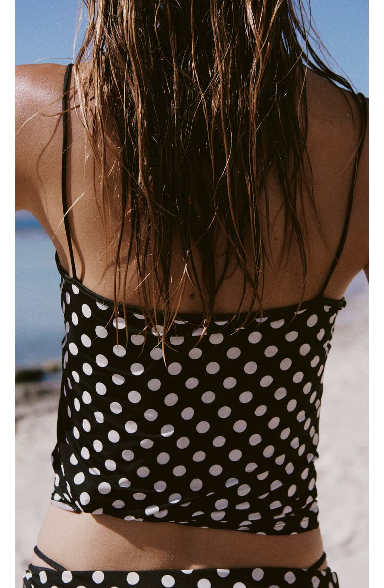 MANGO Polka Dot Crop Top, Alternate, color,