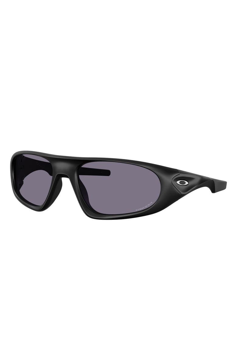 Oakley Neoforma 60mm Prizm<sup>™</sup> Polarized Oval Sunglasses, Alternate, color, Matte Black / Prizm Grey