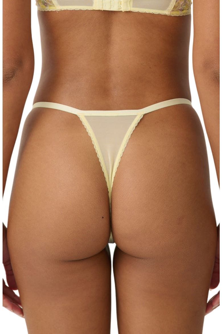 Amelia Embroidered Thong, Alternate, color, LIMONCELLO