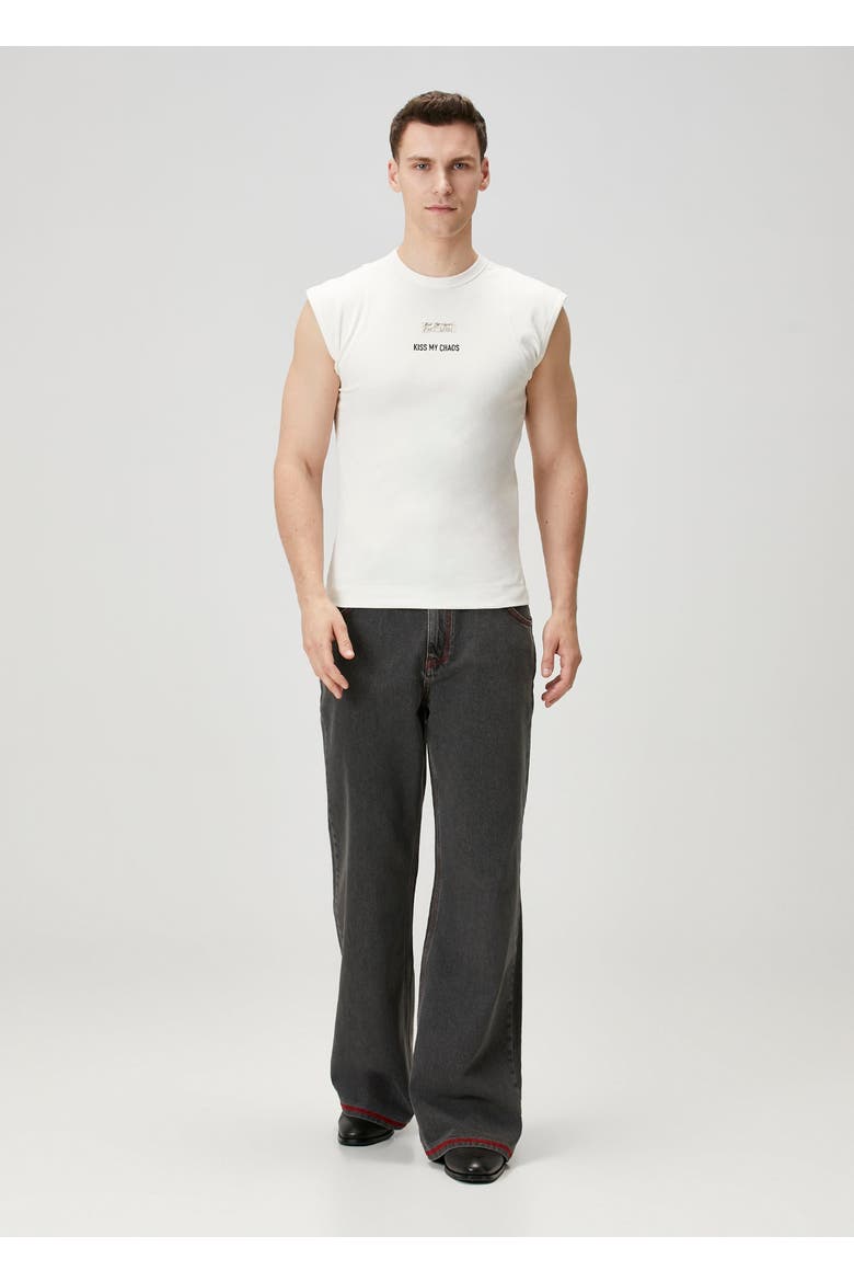 Pure Cotton Regular Fit Denim Pant, Alternate, color, BLACK