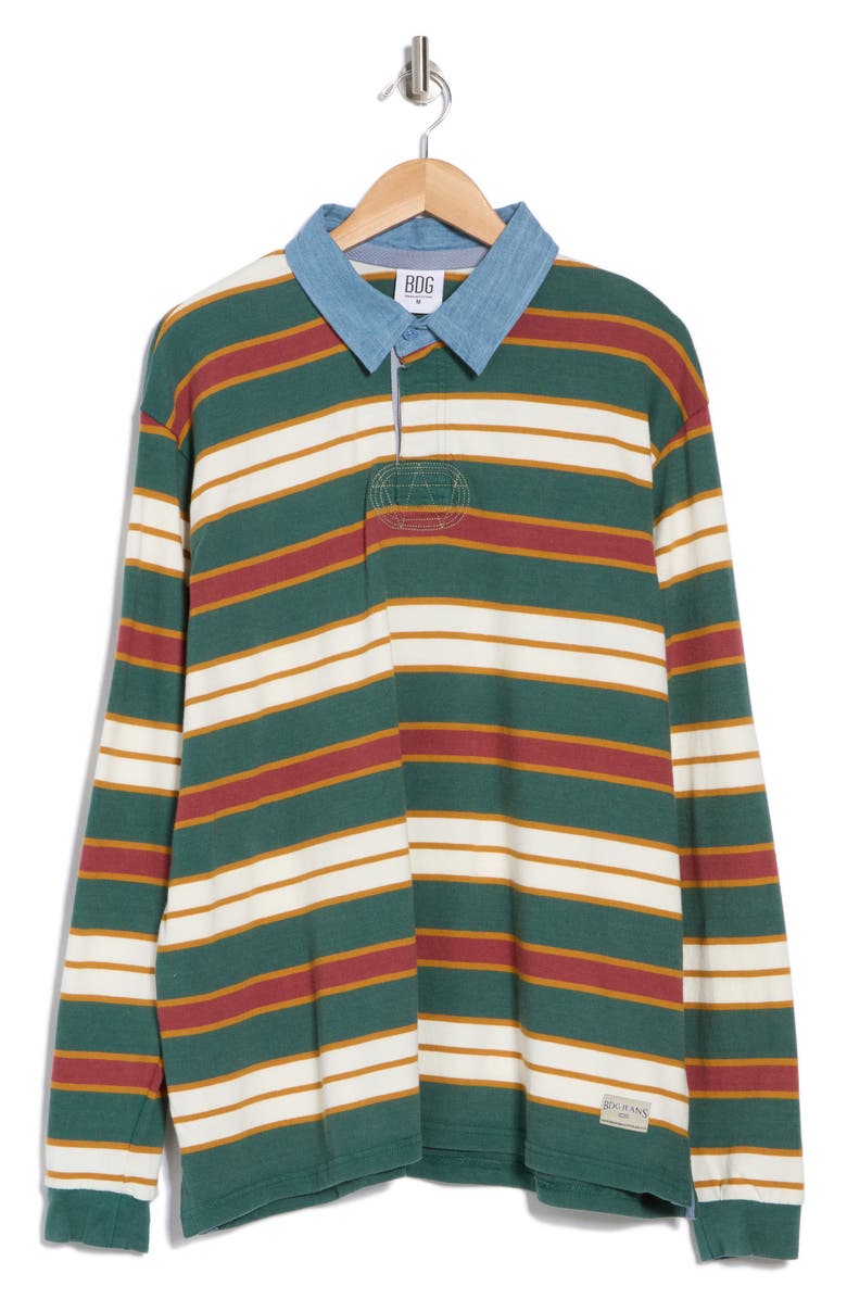 BDG Urban Outfitters Stripe Rugby Shirt, Alternate, color,