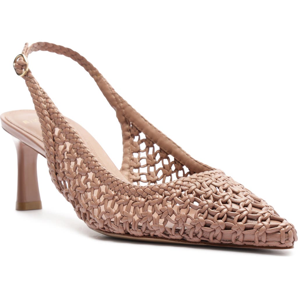 Alexandre Birman Jane Tresse Pointed Toe Slingback Pump In Pink