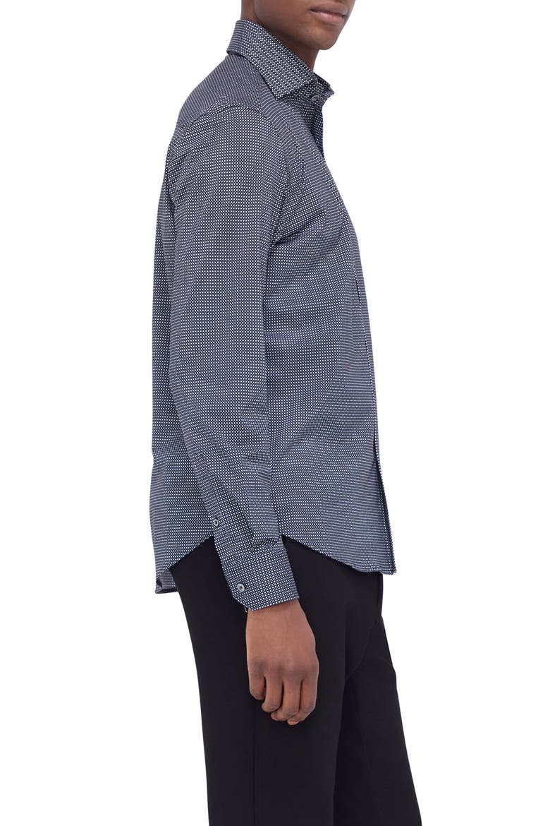 OoohCotton® Devon Button-Up Shirt, Alternate, color, BLACK