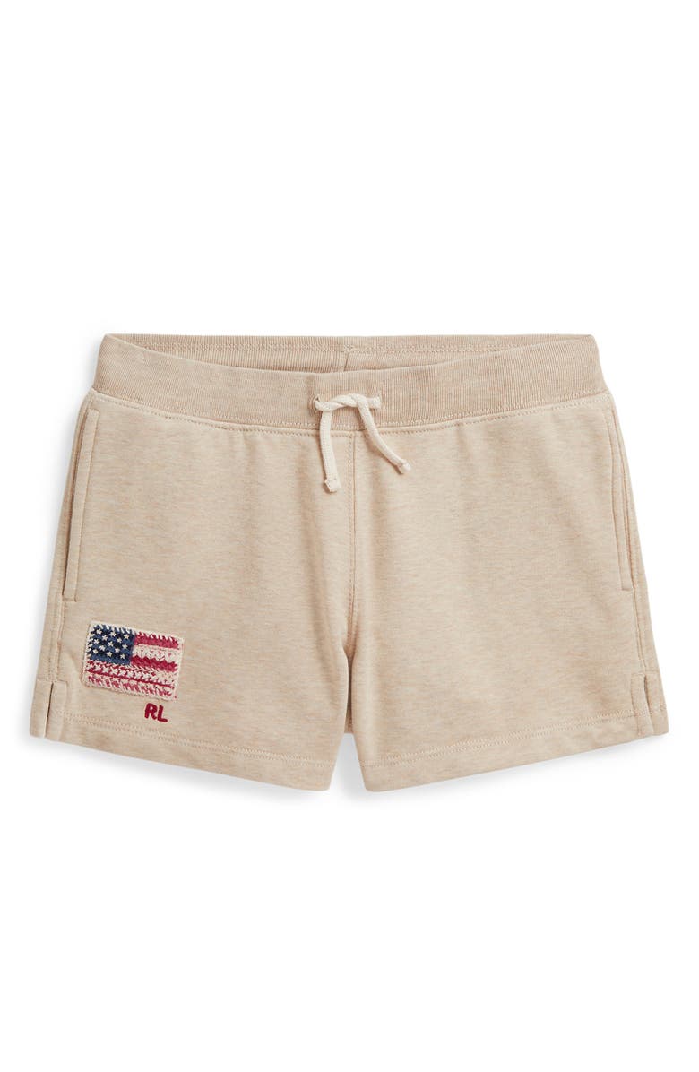 Polo Ralph Lauren Kids' Easy French Terry Shorts, Main, color, Expedition Dune Heather