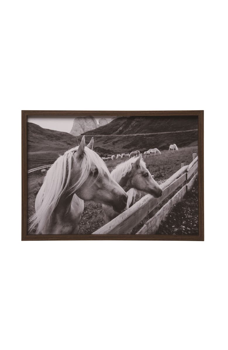 Transpac 25.6 Inch Gray Spring Southwestern Horse Wall Decor Rustic Wood Art for Home and Garden, Main, color, Gray