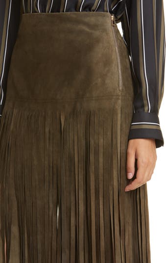 23SS新作【MaxMara】Suede skirt with fringe フリンジスカート MAX MARA Suede skirt with fringe | Harvey Nichols