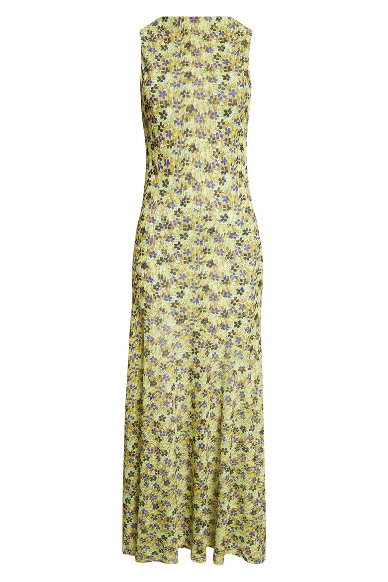 Fens Floral Open Back Chiffon Maxi Dress, Alternate, color, GREEN MULTI