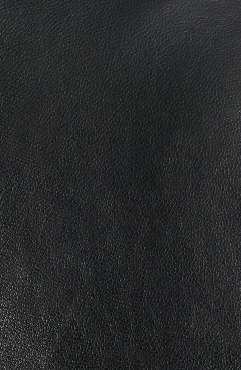 Sam Edelman Leather Moto Jacket, Alternate, color, Black