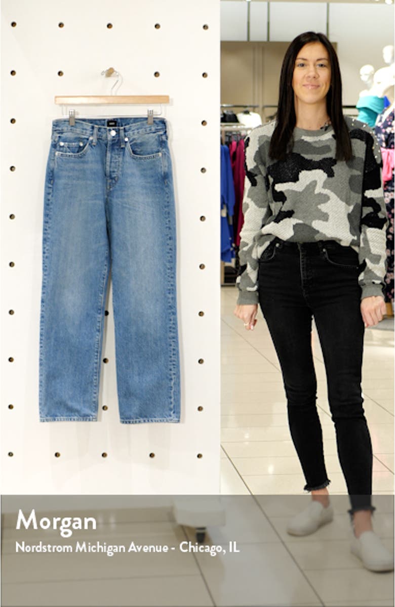 Kali High Waist Ankle Straight Leg Jeans, sales video thumbnail