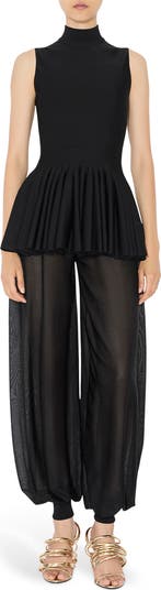 ボトムスその他 Alaia Black balloon pants in viscose knit 26919623_58163933_600.jpg