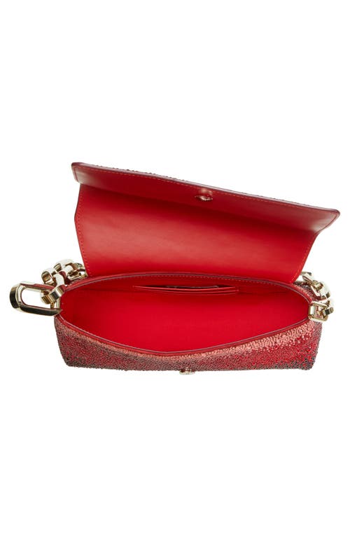 Christian Louboutin Small Degraclutch Crystal Embellished Shoulder Bag