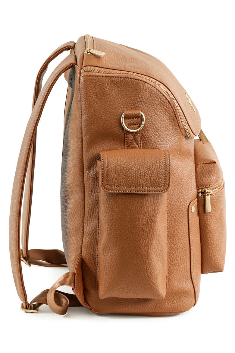 Ju-Ju-Be Ever Collection Forever Faux Leather Diaper Backpack, Alternate, color, BRULEE