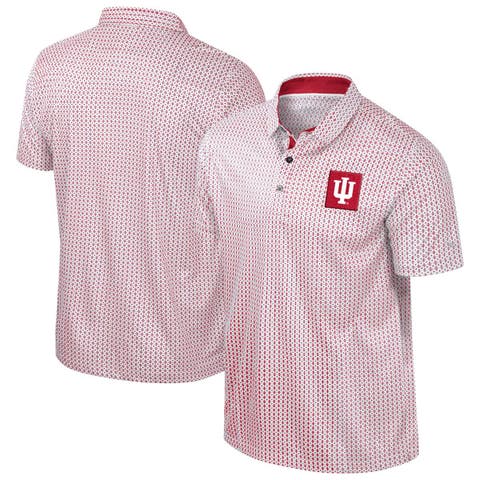 Men's Colosseum Crimson Indiana Hoosiers Big & Tall Marty Rival Polo