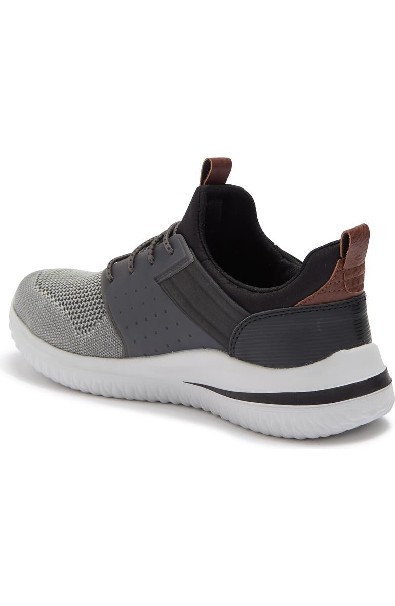 SKECHERS Delson 3.0 Cicada Slip-On Sneaker, Alternate, color, Grey/ Black