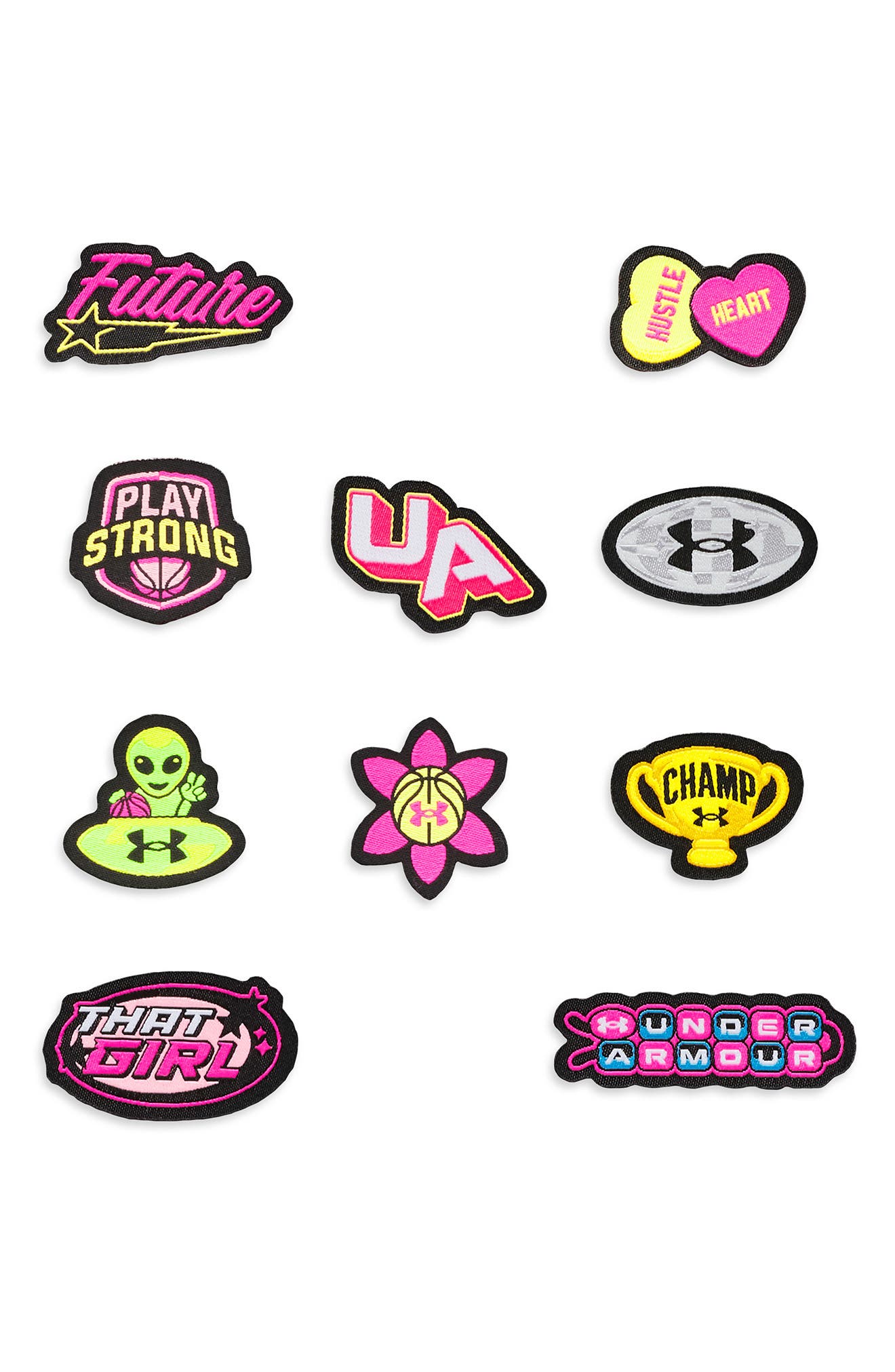 Under Armour Kids' Surge 4 Patches Running Shoe, Alternate, color, Halo Gray