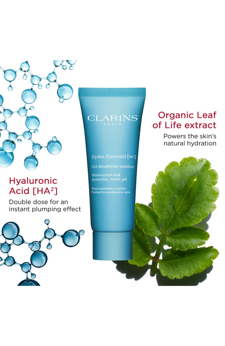Clarins Hydra Essentiel Matte Gel Moisturizer with Double Hyaluronic Acid, Alternate, color,
