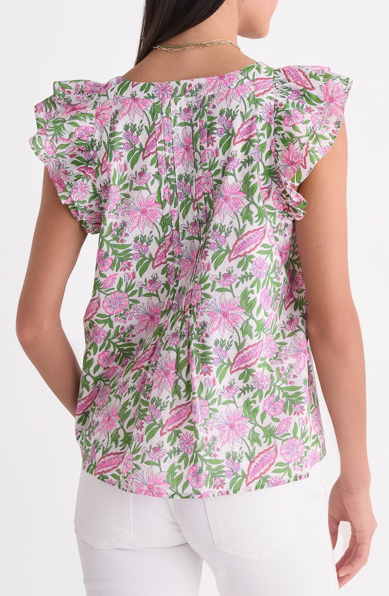 vineyard vines Shiloh Square Neck Top, Alternate, color, White Cap Bayley