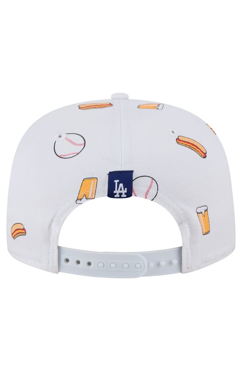 New Era Men's New Era White Los Angeles Dodgers Team Cheer Rope 19TWENTY Adjustable Hat, Alternate, color, White