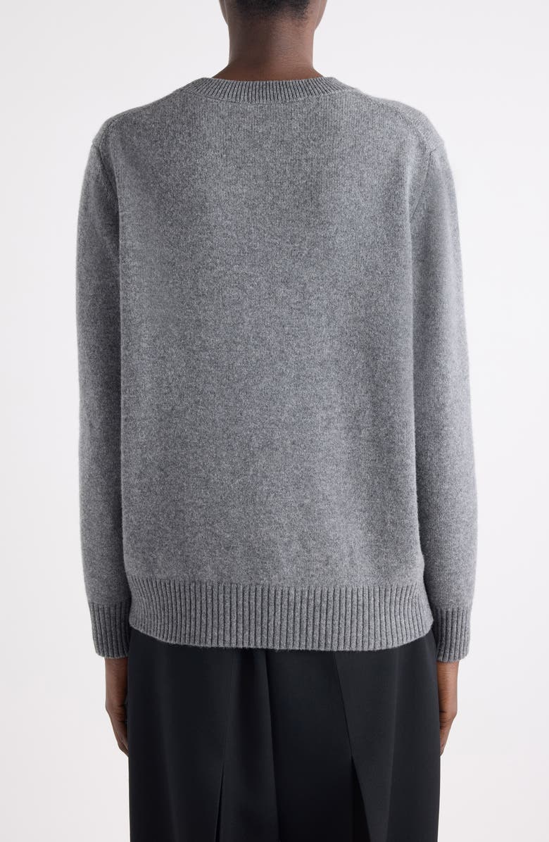 Givenchy Logo Intarsia Wool & Cashmere Sweater, Alternate, color, Slate Blend