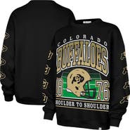 '47 Women's '47 Black Colorado Buffaloes Go Big Oversized Pullover Sweatshirt