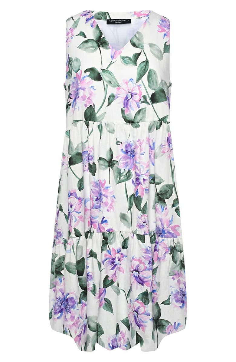 PIETRO BRUNELLI MATERNITY Sleeveless Tiered Cotton A-Line Dress, Alternate, color, 