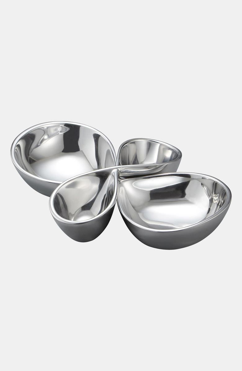 Nambé Infinity Two-Piece Server, Main, color, Silver