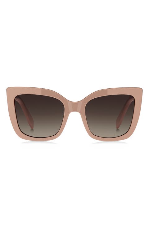 54mm Gradient Cat Eye Sunglasses