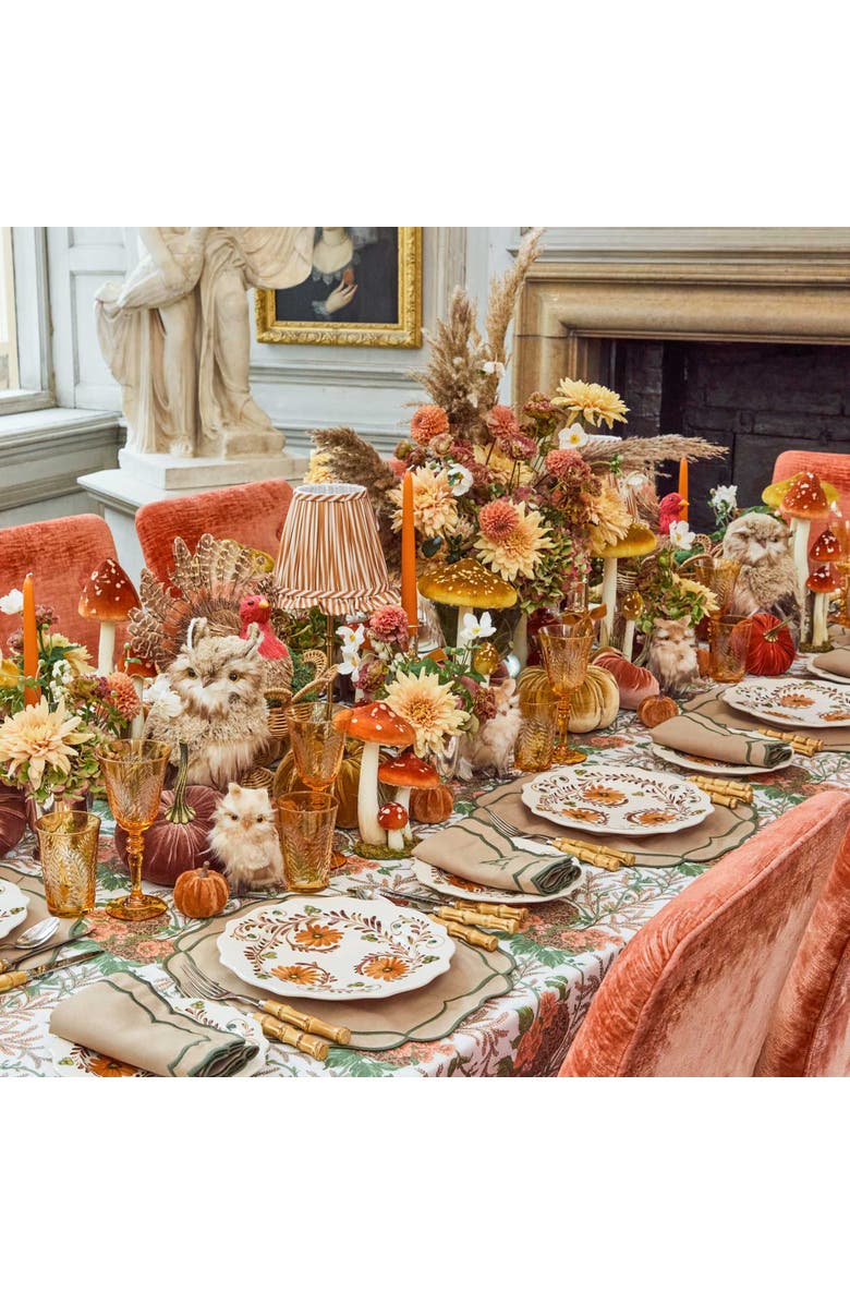 Mrs. Alice Mustard Striped Ruffle Lampshade, Alternate, color, Mustard