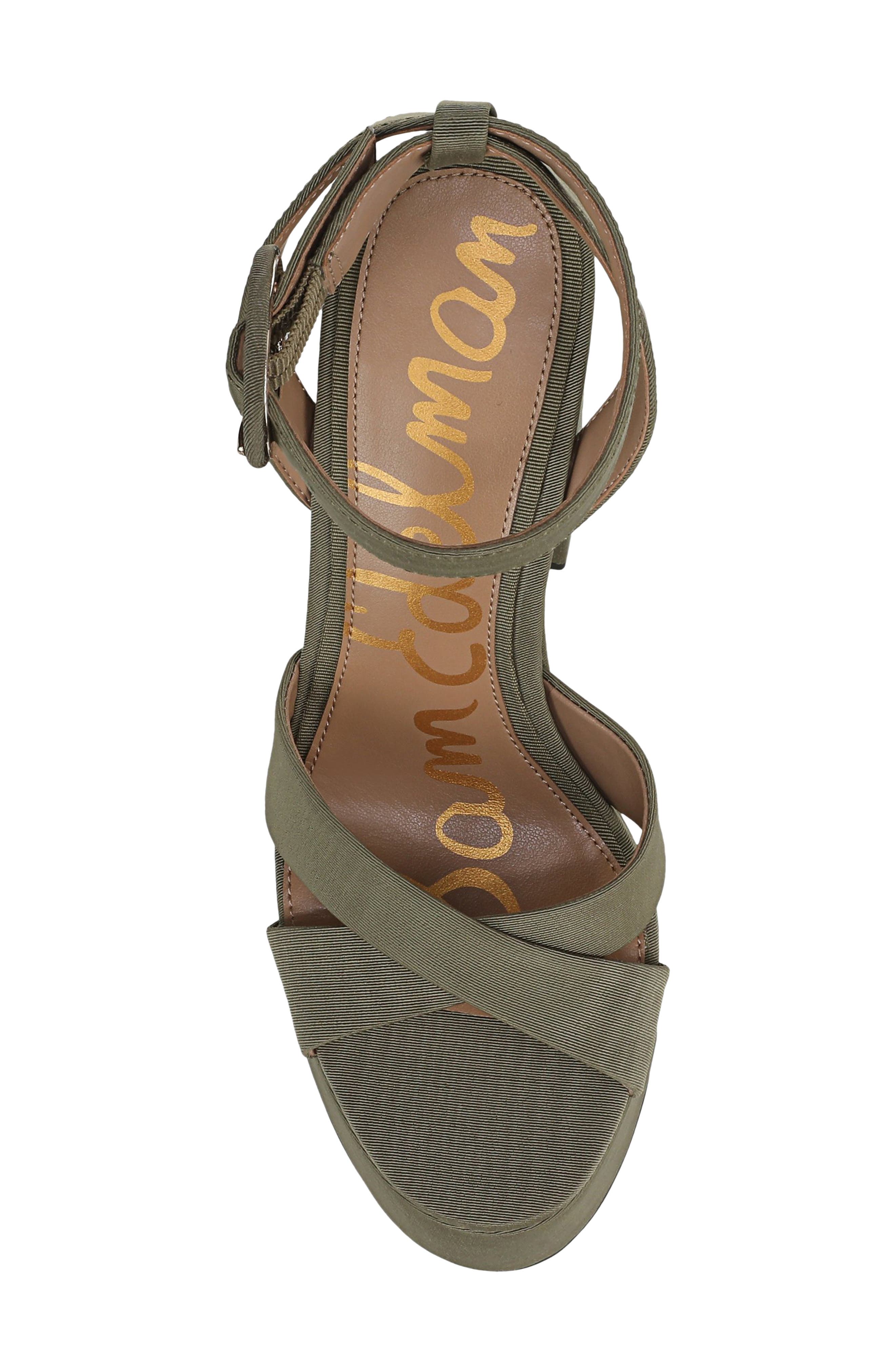 Savannah Ankle Strap Platform Sandal, Alternate, color, LIGHT OLIVE