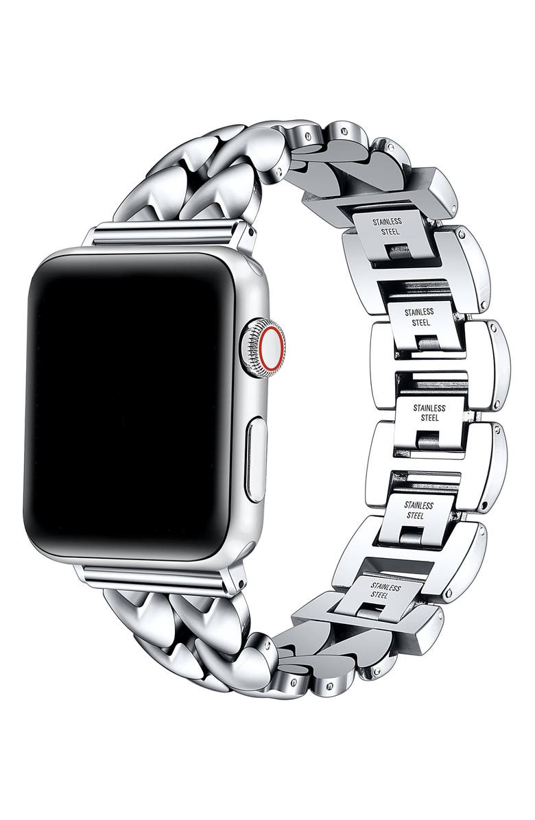 Posh Tech Crush Hearts Apple Watch<sup>®</sup> Bracelet Watchband, Alternate, color, 