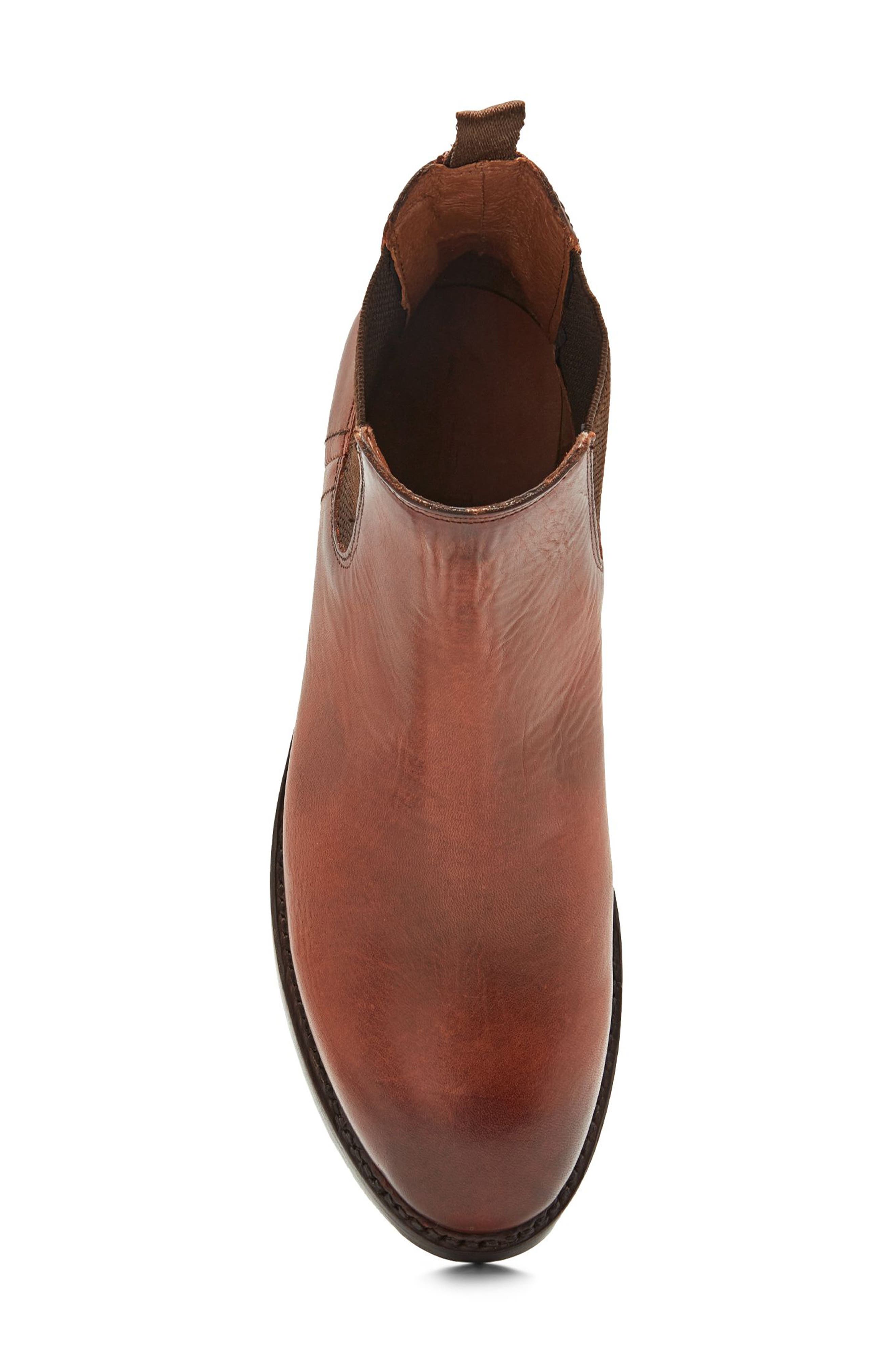 Frye Bowery Chelsea Boot, Alternate, color, Cognac