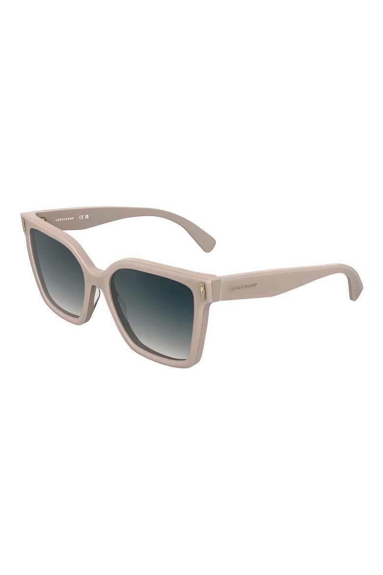 Roseau 55mm Modified Rectangular Sunglasses, Alternate, color, ROSE